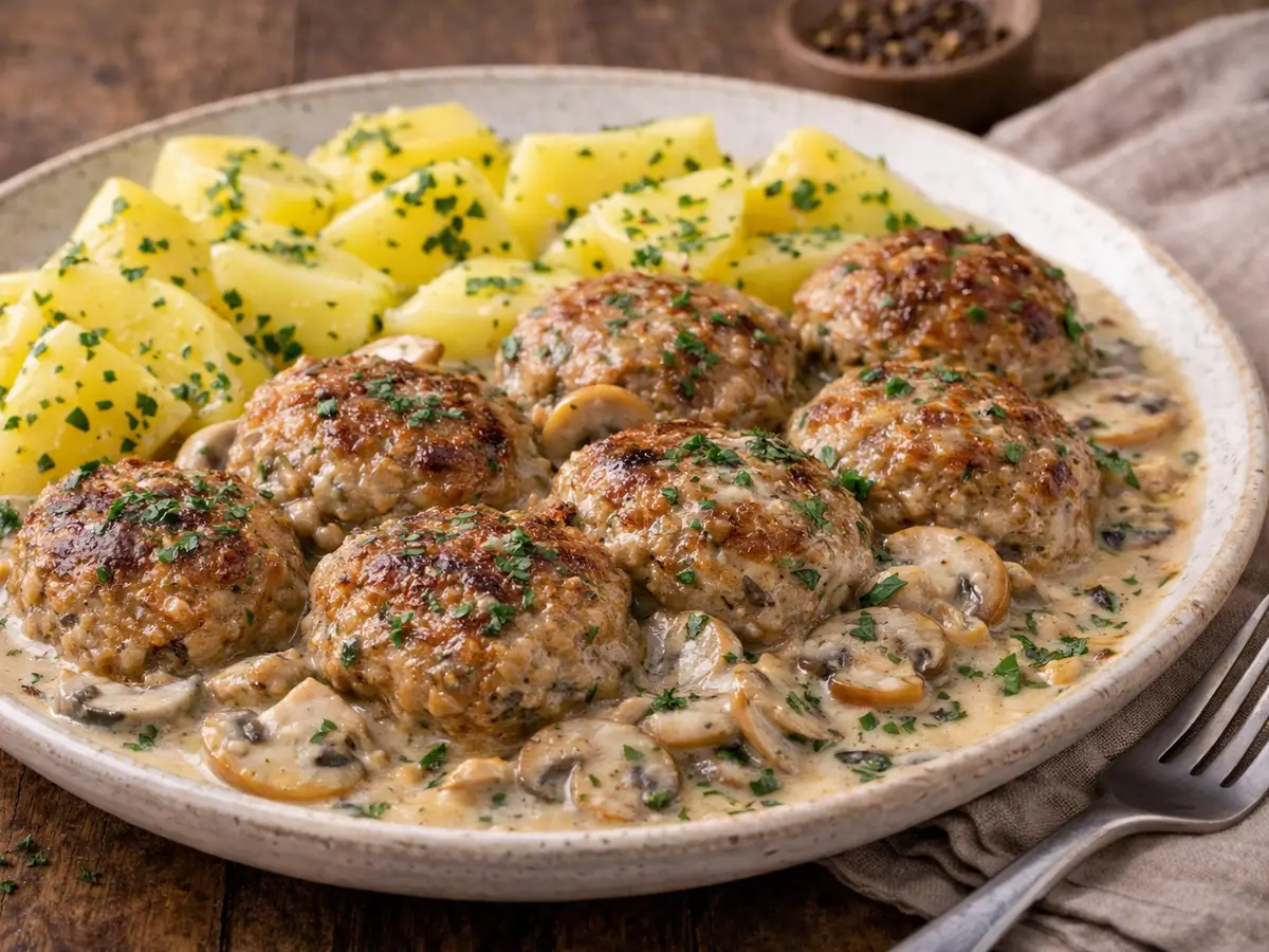 Kotlety mielone z pieczarkami