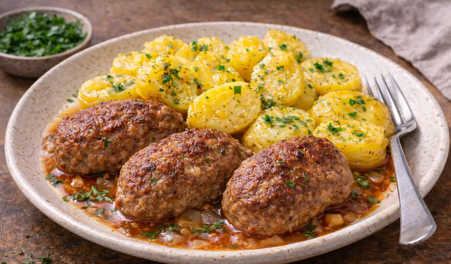 Kotlety mielone z ziemniakami