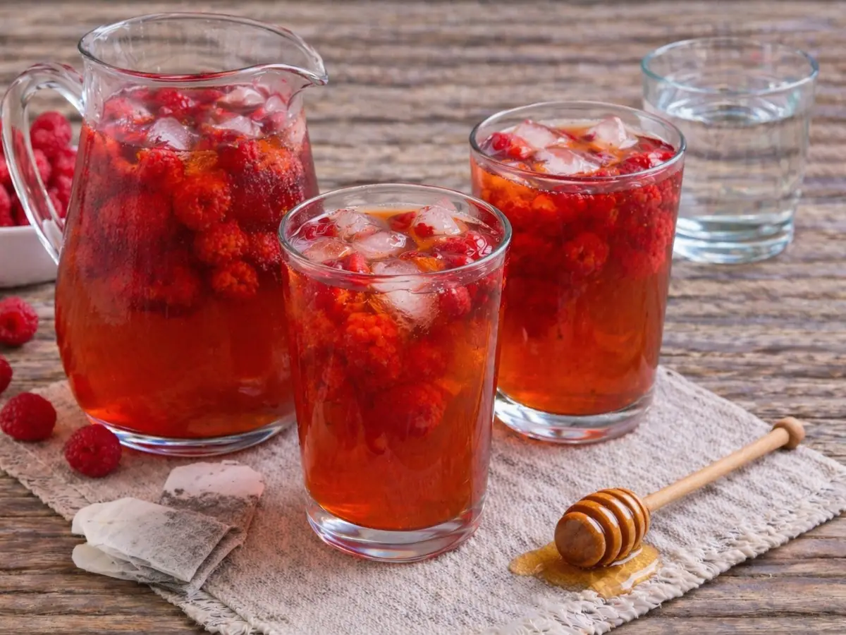 Mrożona herbata malinowa