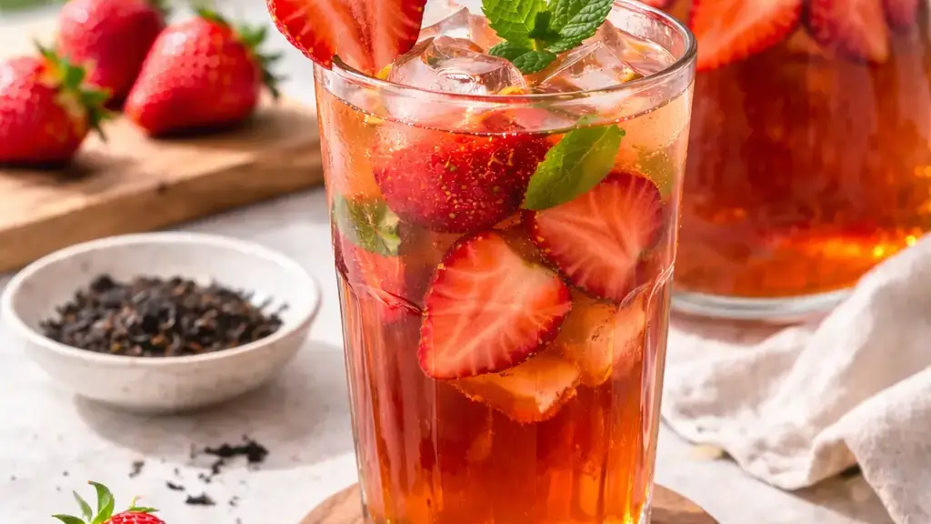 Mrożona herbata truskawkowa