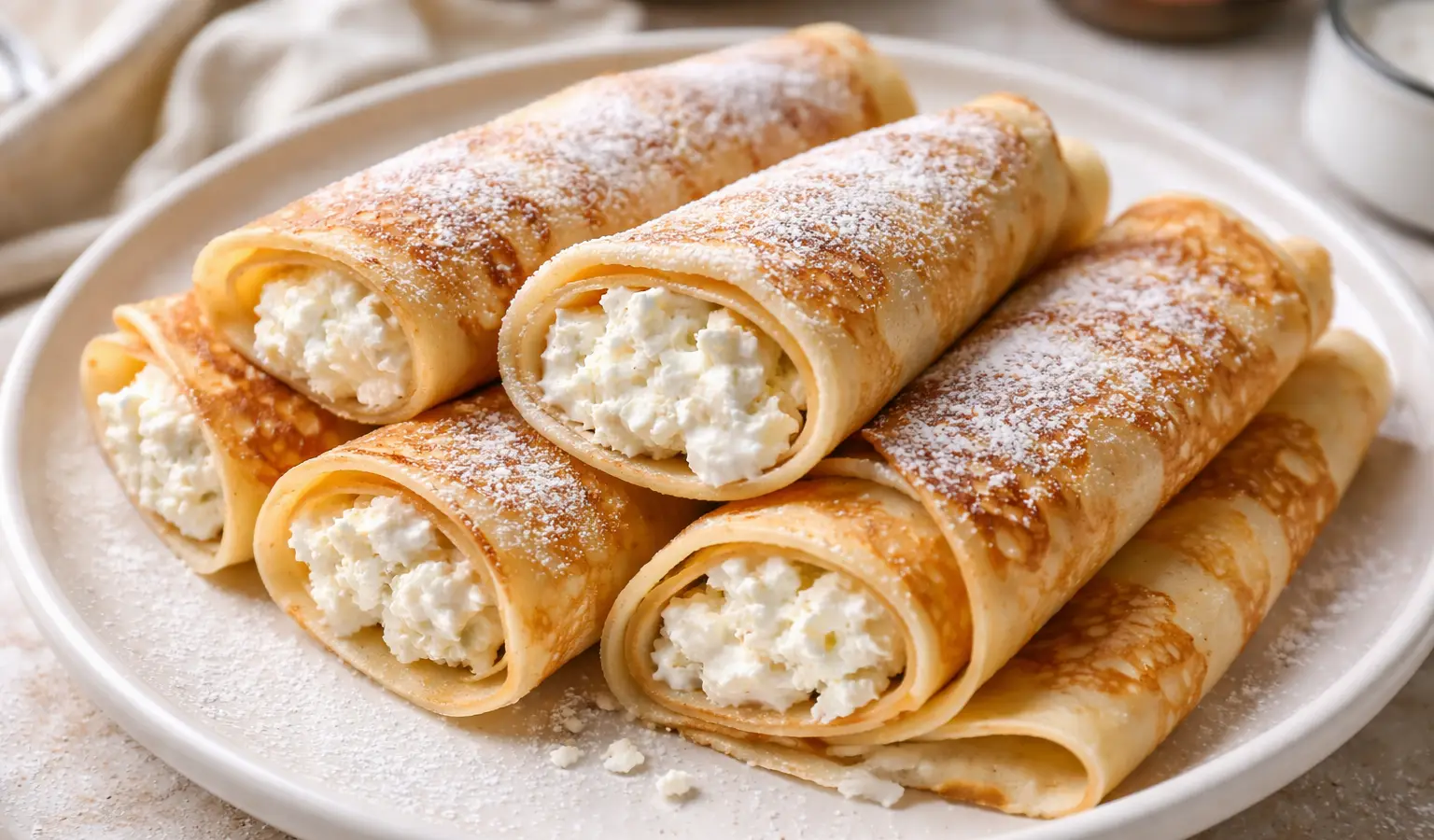 Naleśniki z twarogiem i wanilią