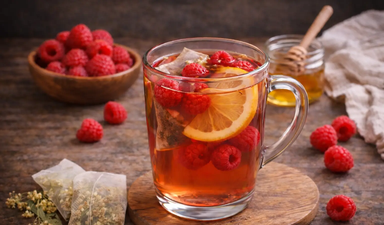 Napar z lipy i malin