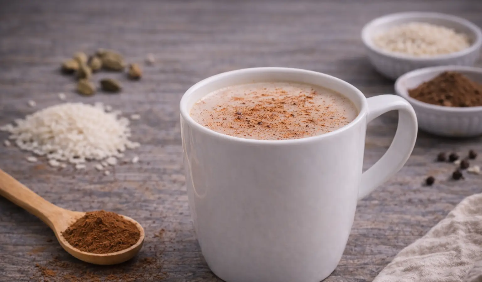 Napój ryżowy z cynamonem