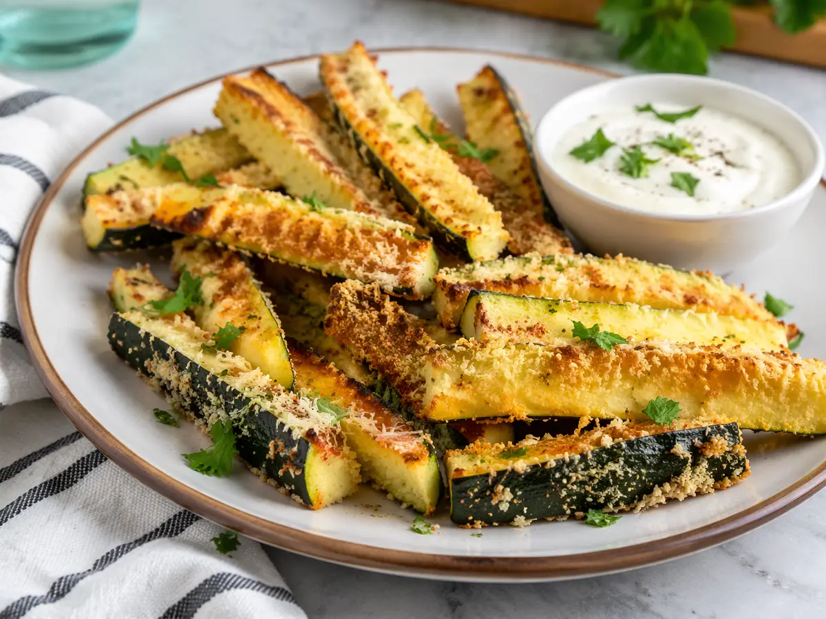 Paluszki z cukinii w piekarniku