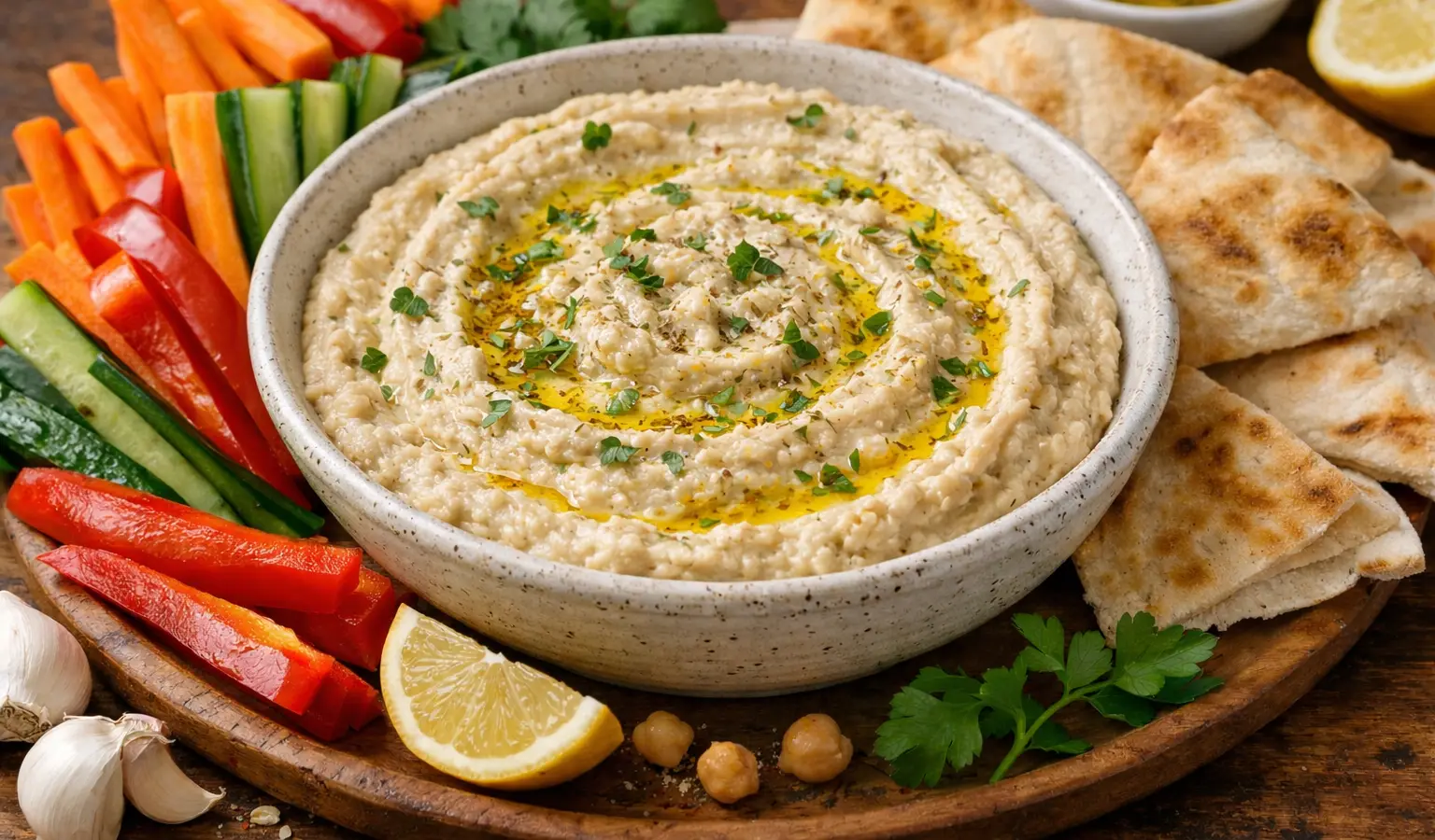 Pasta z białej fasoli i czosnku