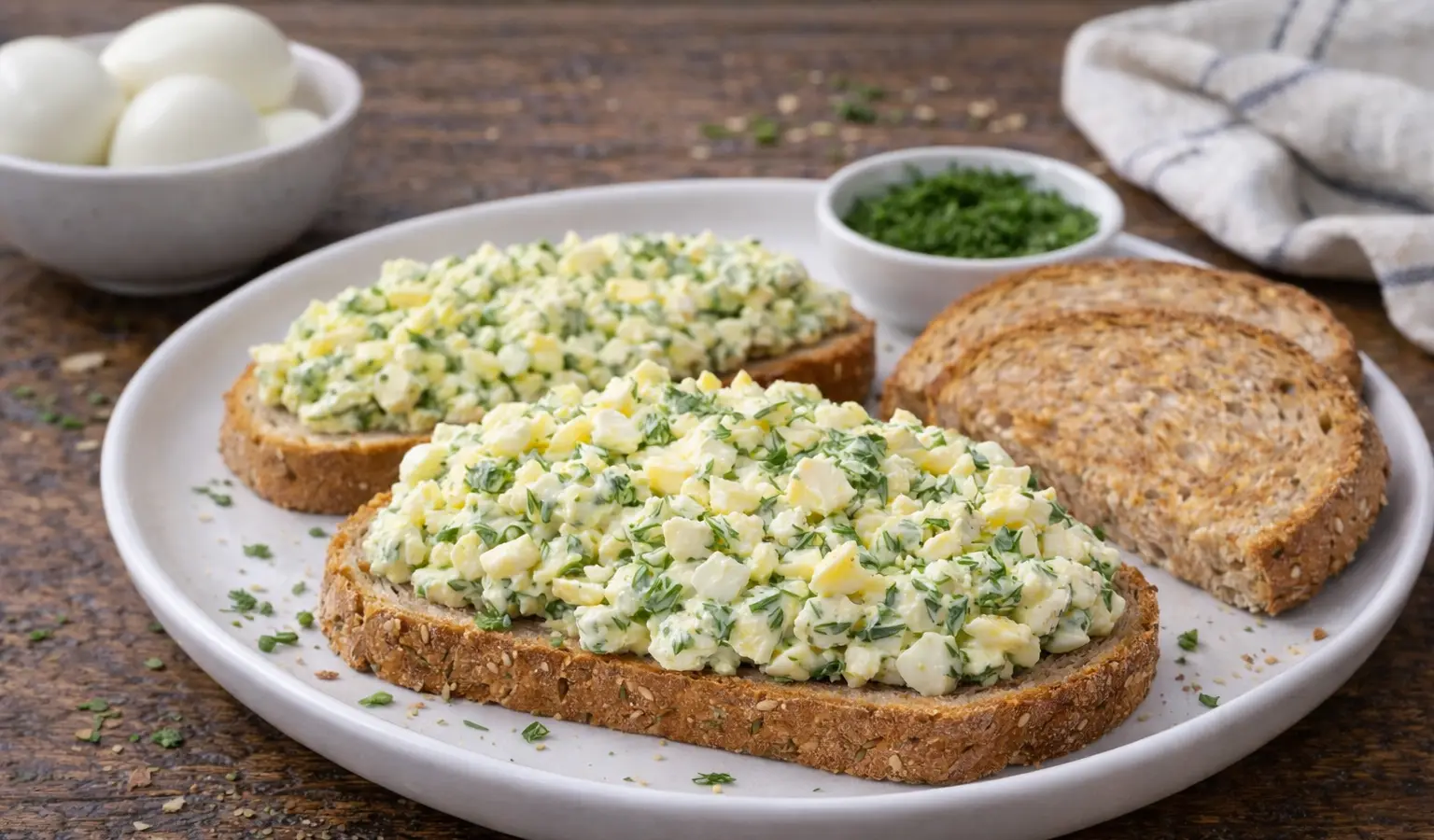 Pasta jajeczna z koperkiem