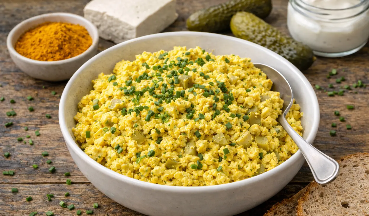 Pasta z tofu i kurkumą do pieczywa