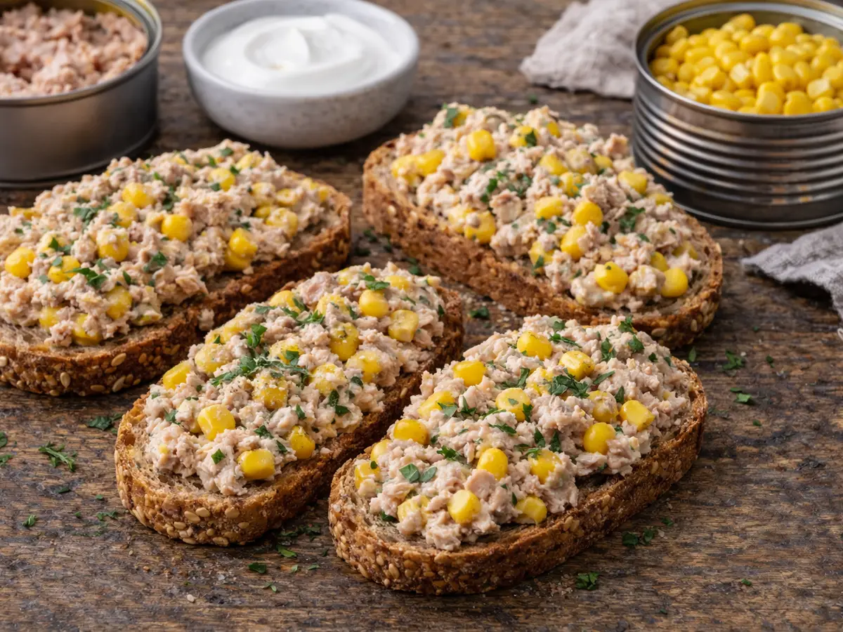 Pasta z tuńczyka i kukurydzy