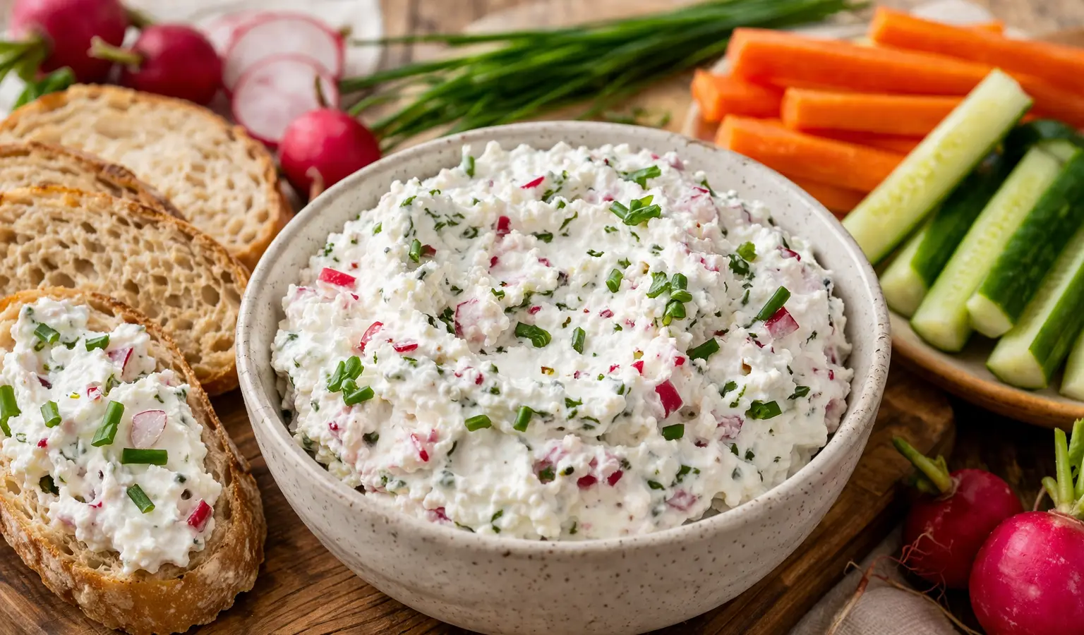 Pasta twarogowa z rzodkiewką