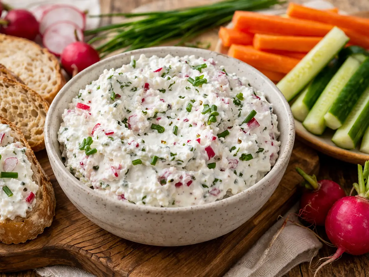 Pasta twarogowa z rzodkiewką