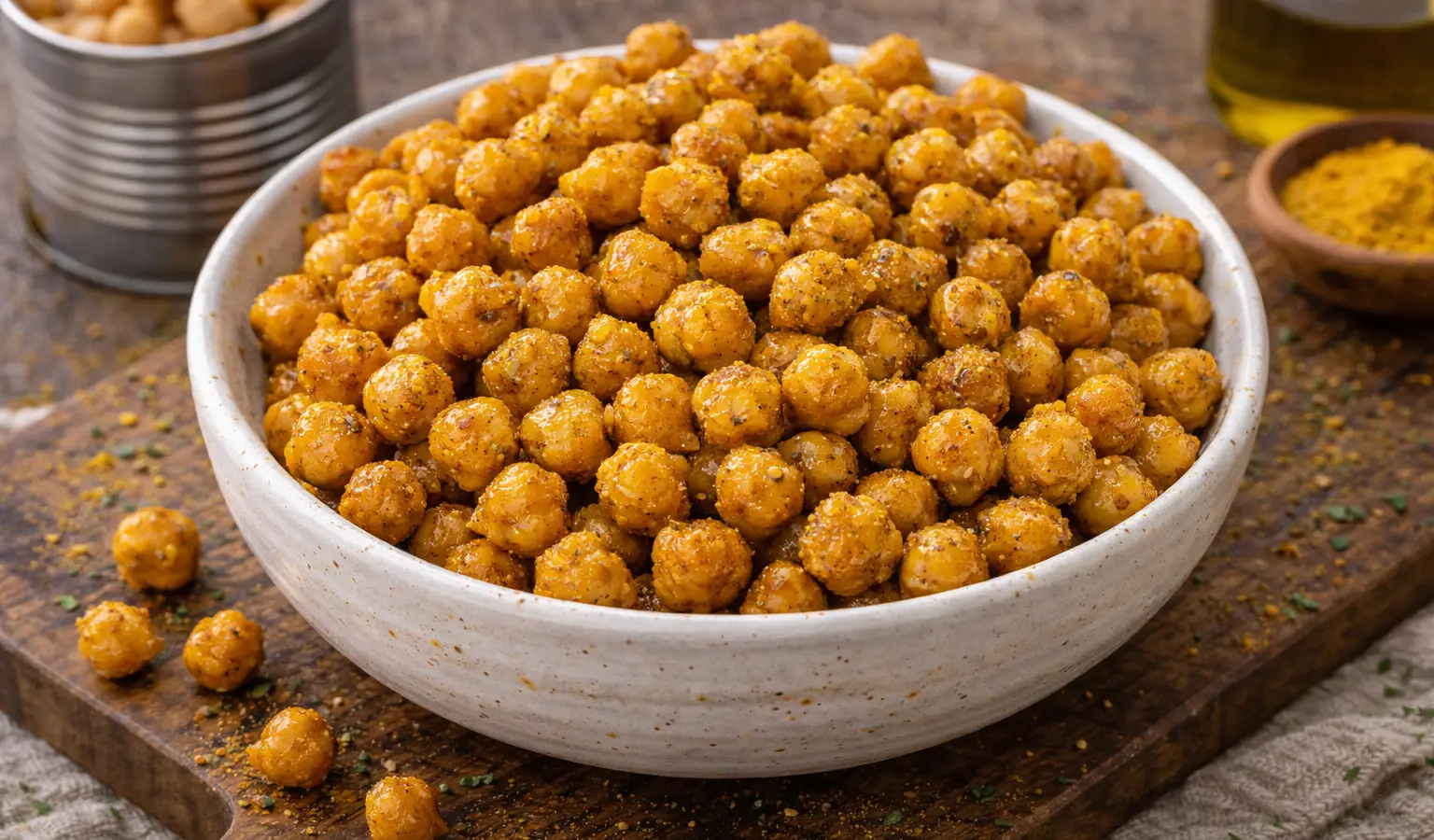 Pieczona ciecierzyca curry