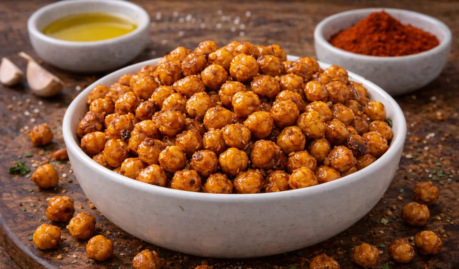 Pieczona ciecierzyca z papryką