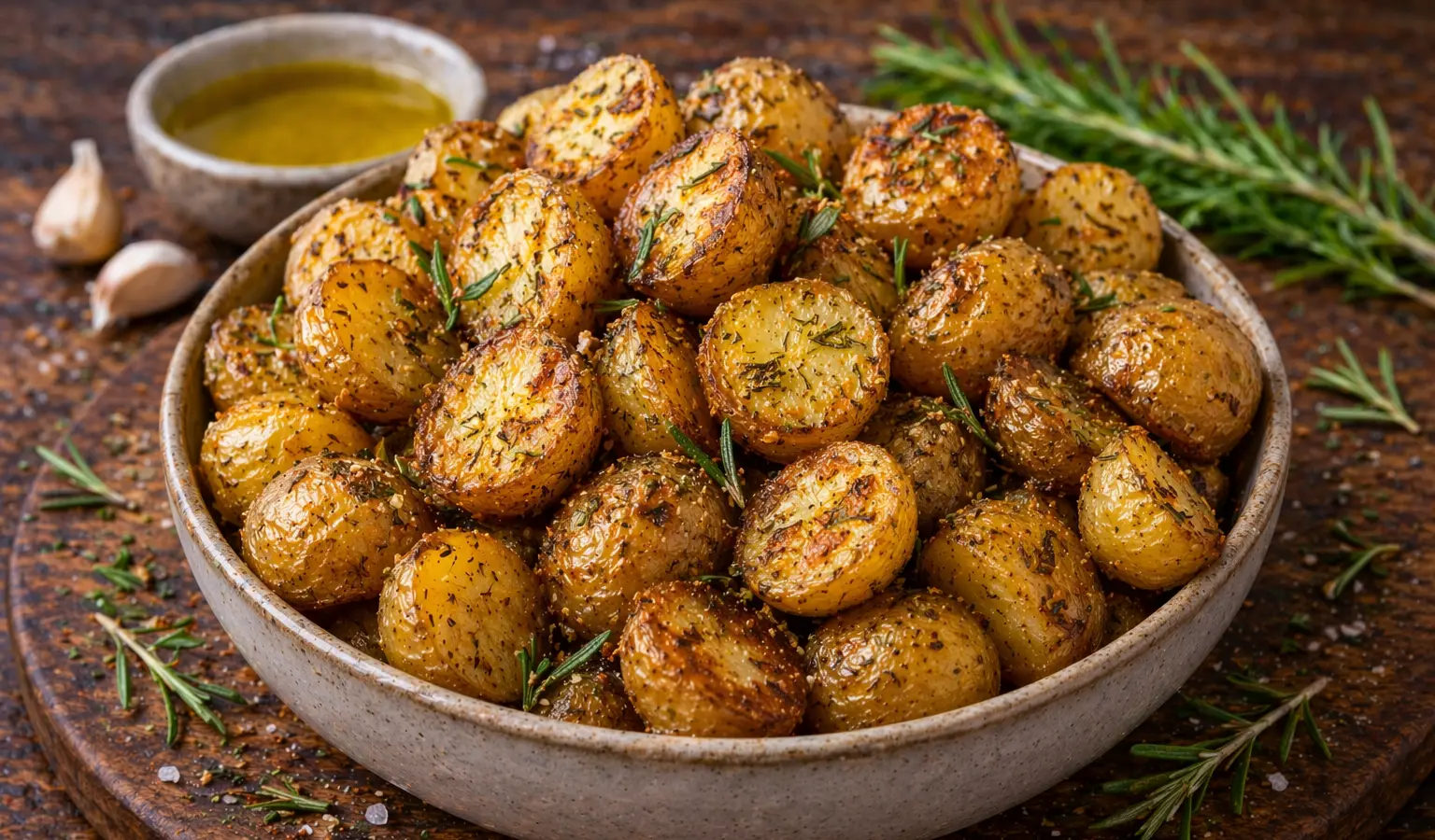 Pieczone ziemniaczki z rozmarynem