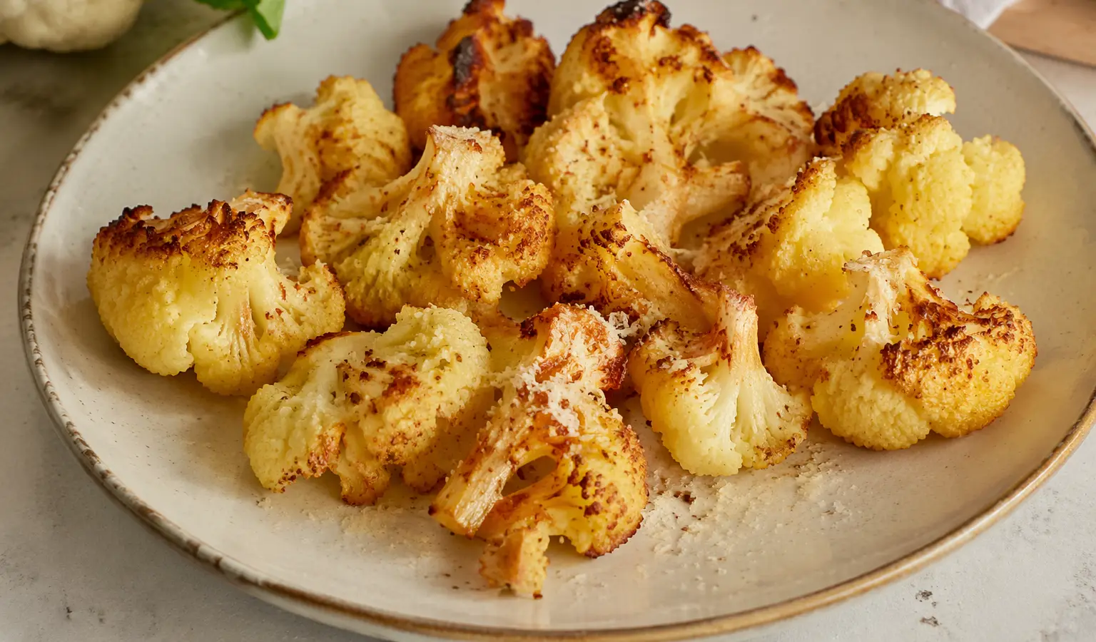 Pieczony kalafior z parmezanem