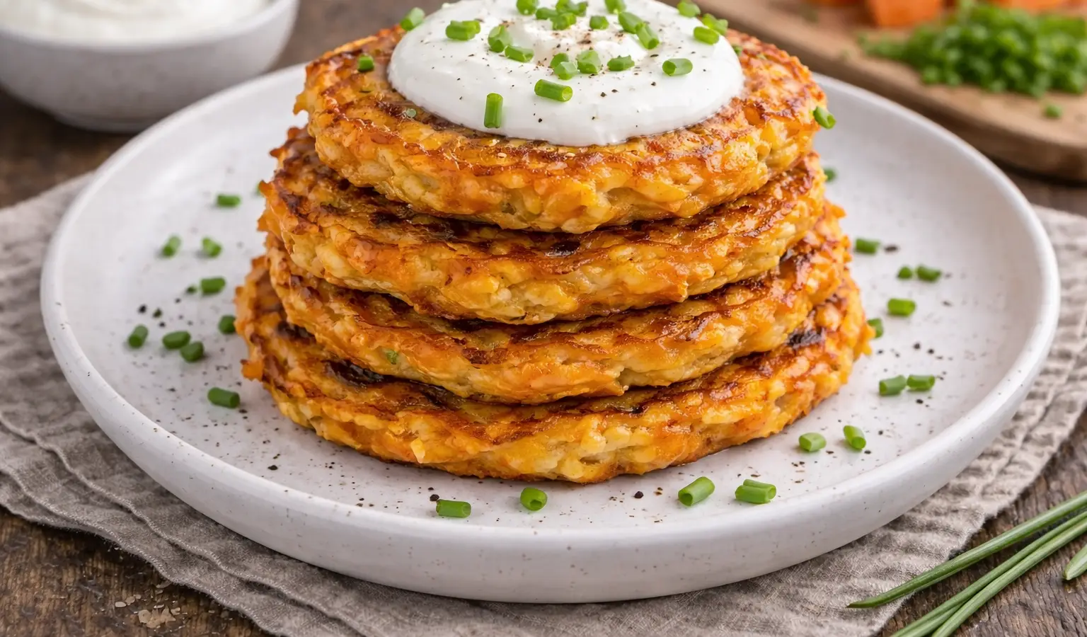 Placki z batata z jogurtem