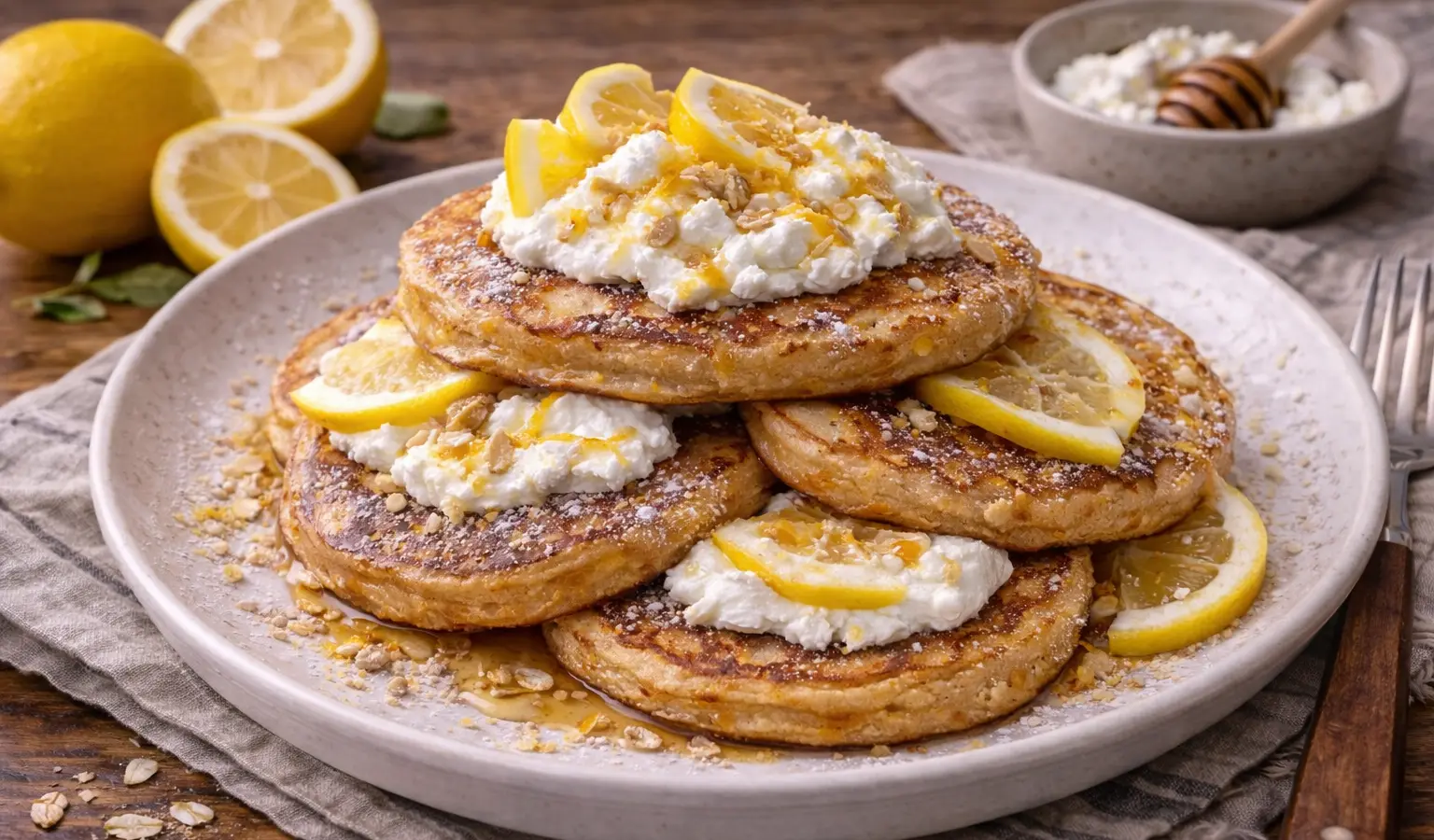 Placuszki z ricottą i cytryną