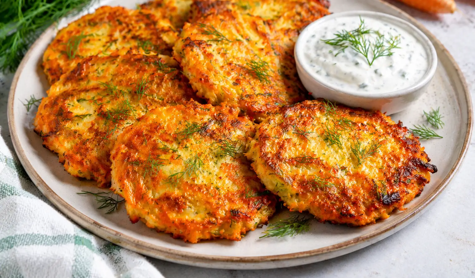 Placki z marchewki i sera