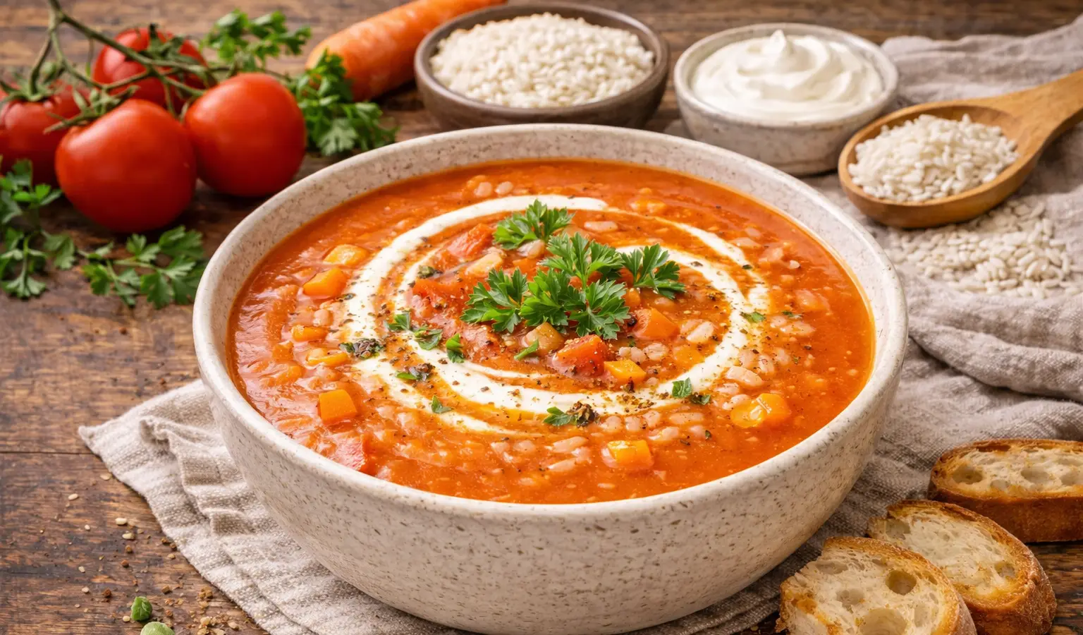 Zupa pomidorowa z ryżem