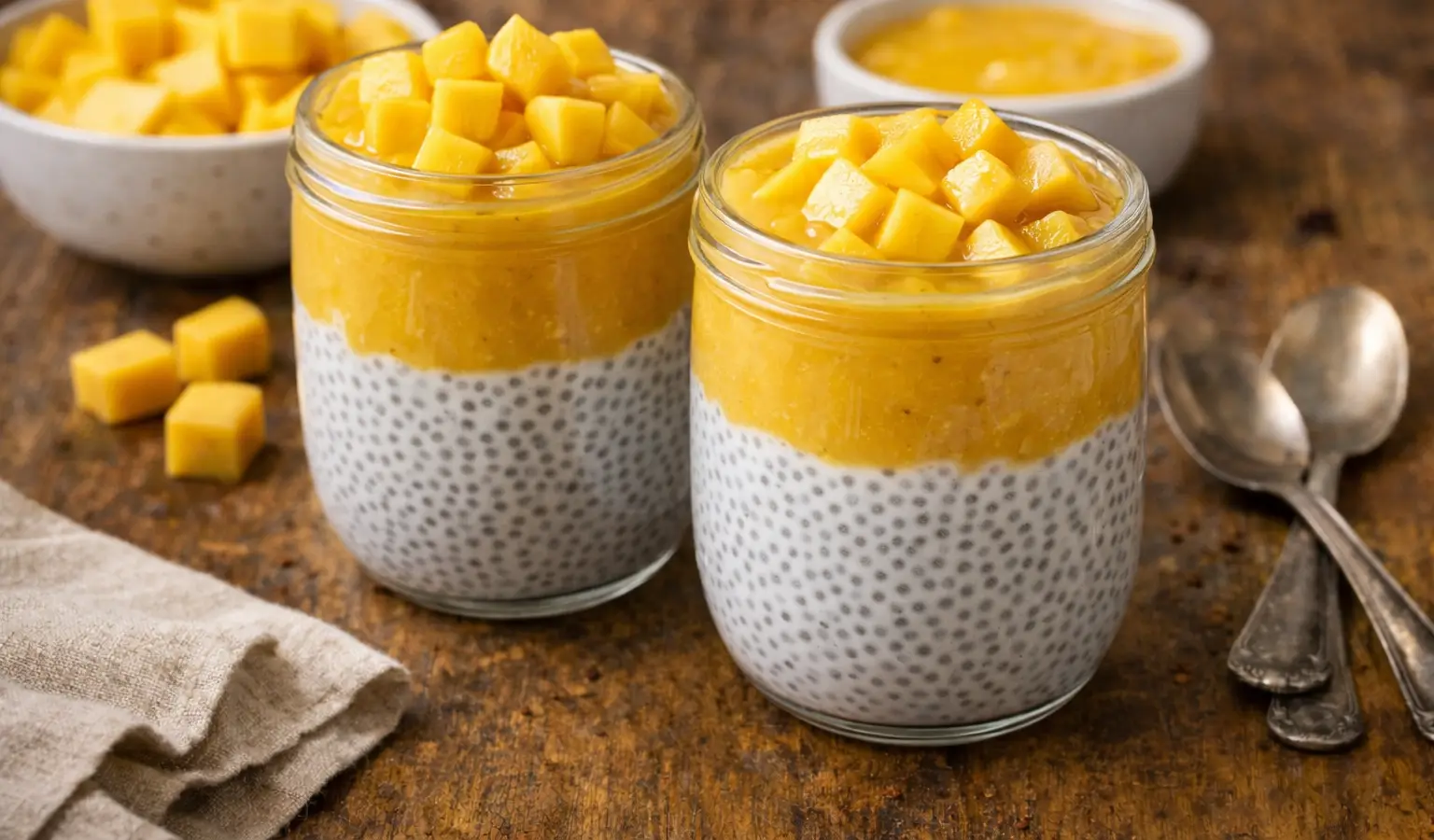 Pudding chia z mango