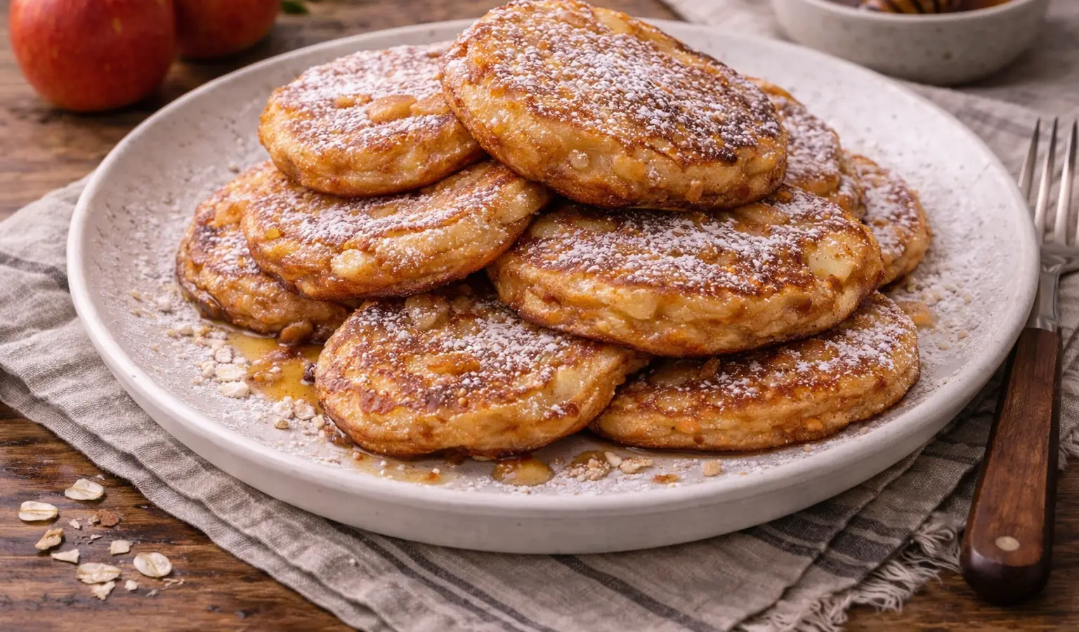 Racuchy z jabłkami na maślance