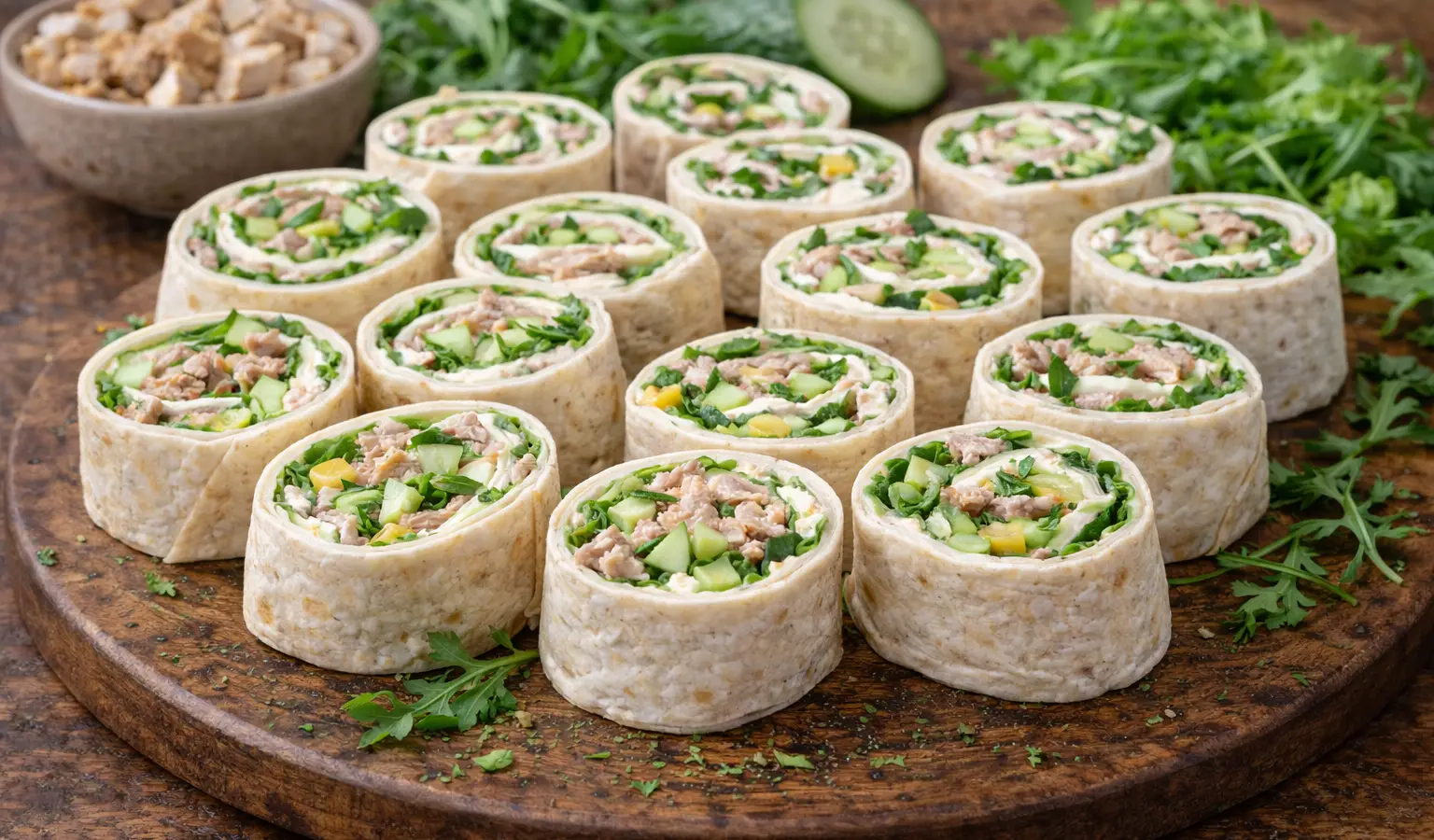 Rollsy z indykiem i ogórkiem