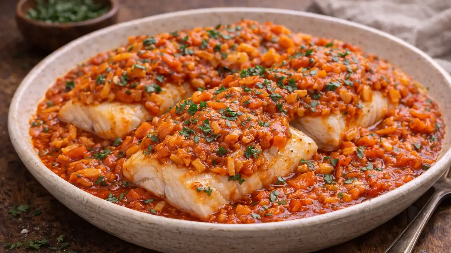 Ryba po grecku na ciepło