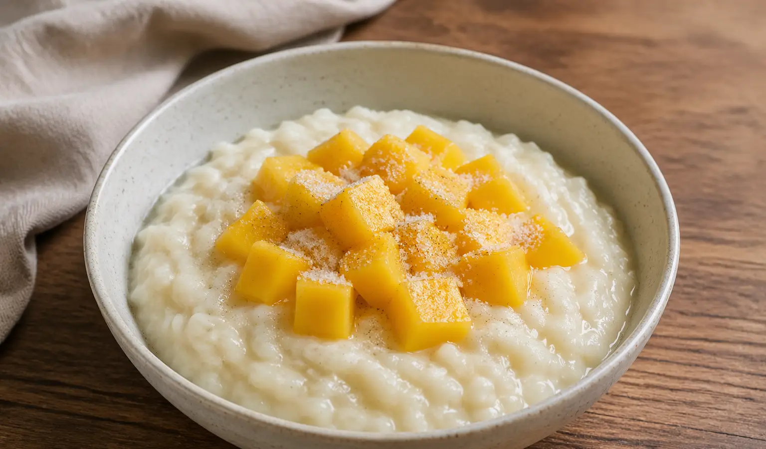 Ryż na mleku z mango