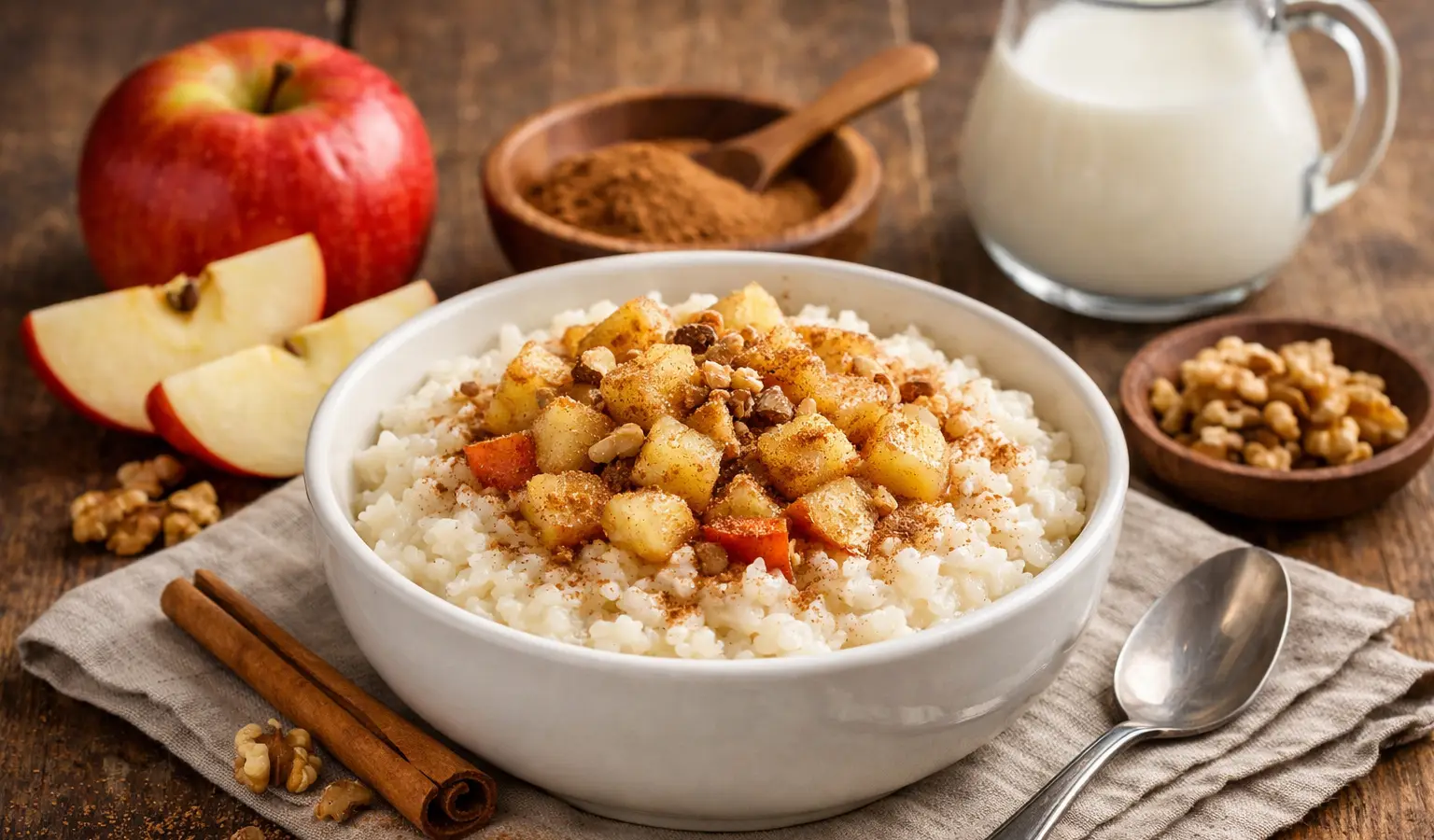Ryżanka z jabłkiem i cynamonem