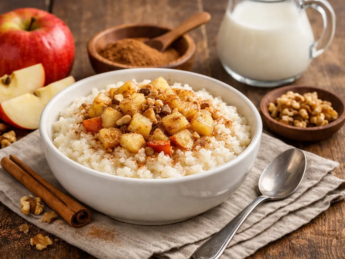 Ryżanka z jabłkiem i cynamonem