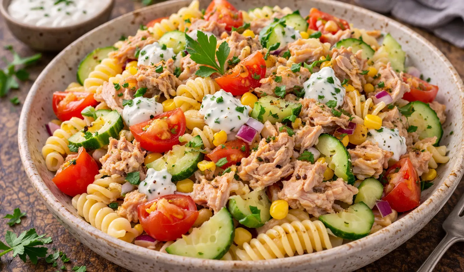 Sałatka makaronowa z tuńczykiem