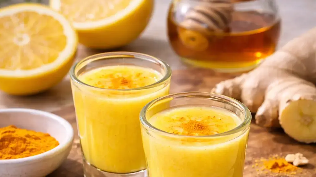 Shot imbirowy z cytryną