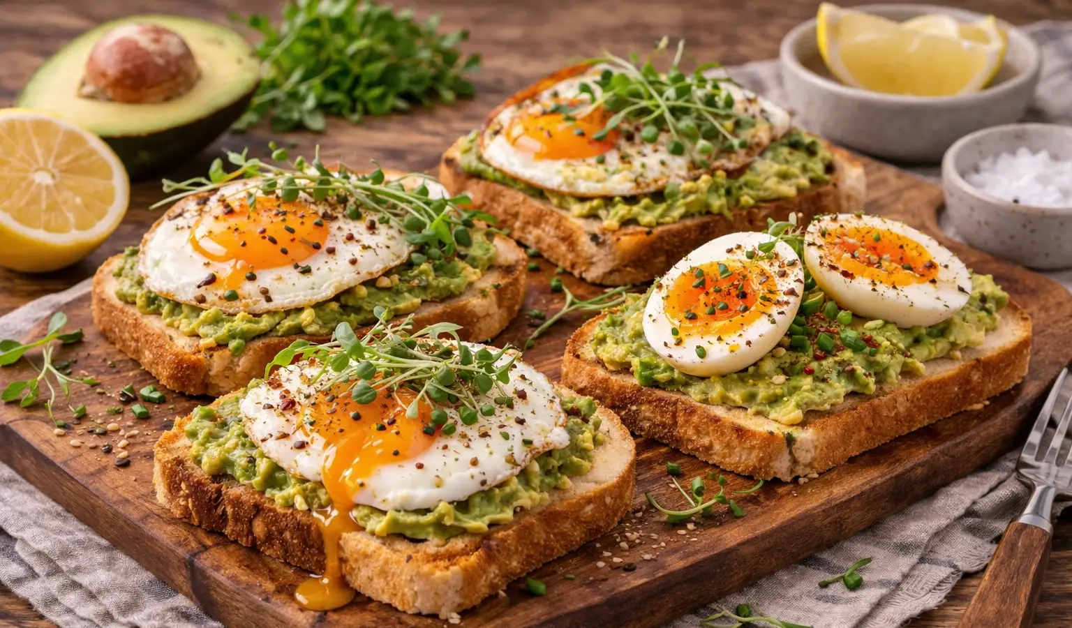 Tosty z awokado i jajkiem