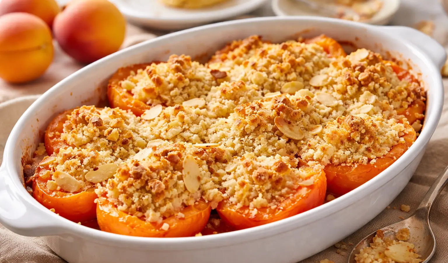 Zapiekane morele z kruszonką