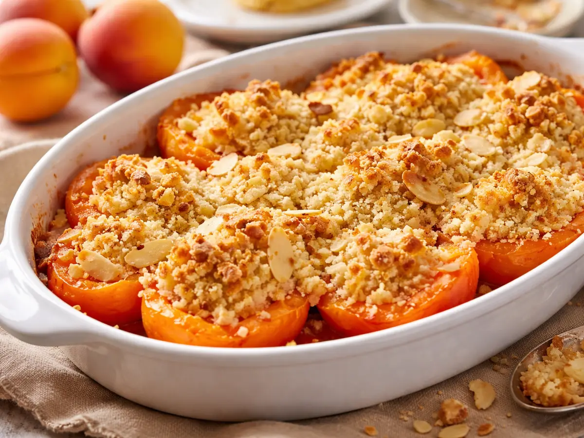 Zapiekane morele z kruszonką