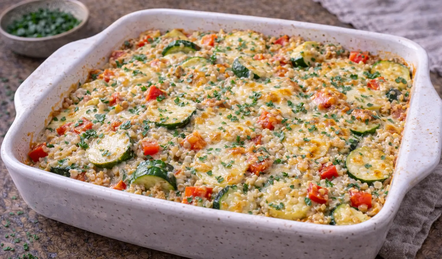Zapiekanka z kaszy i warzyw