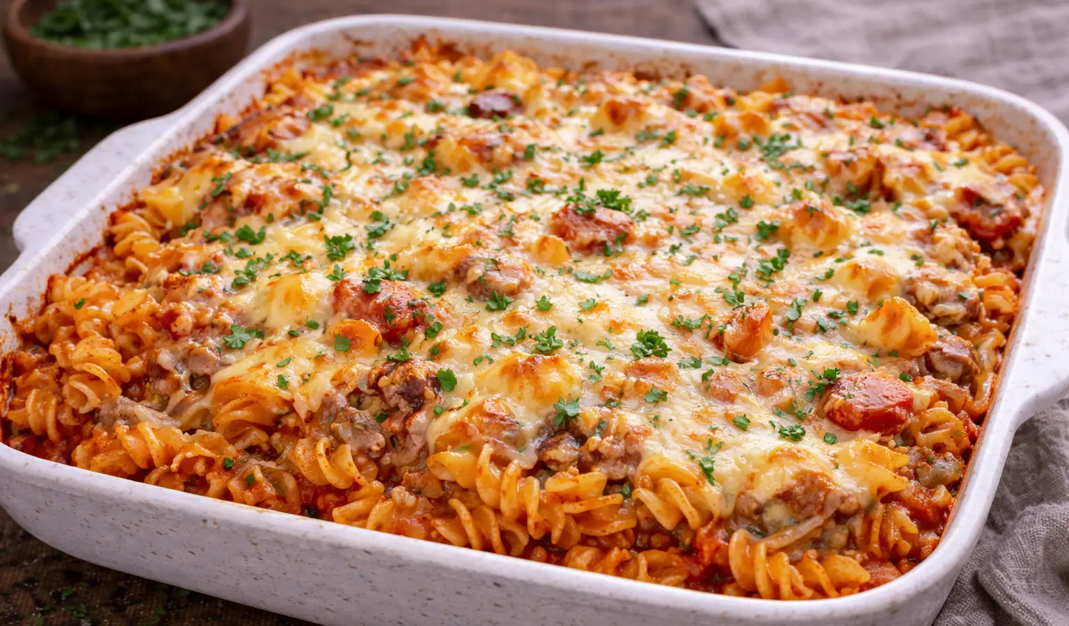 Zapiekanka makaronowa z tuńczykiem