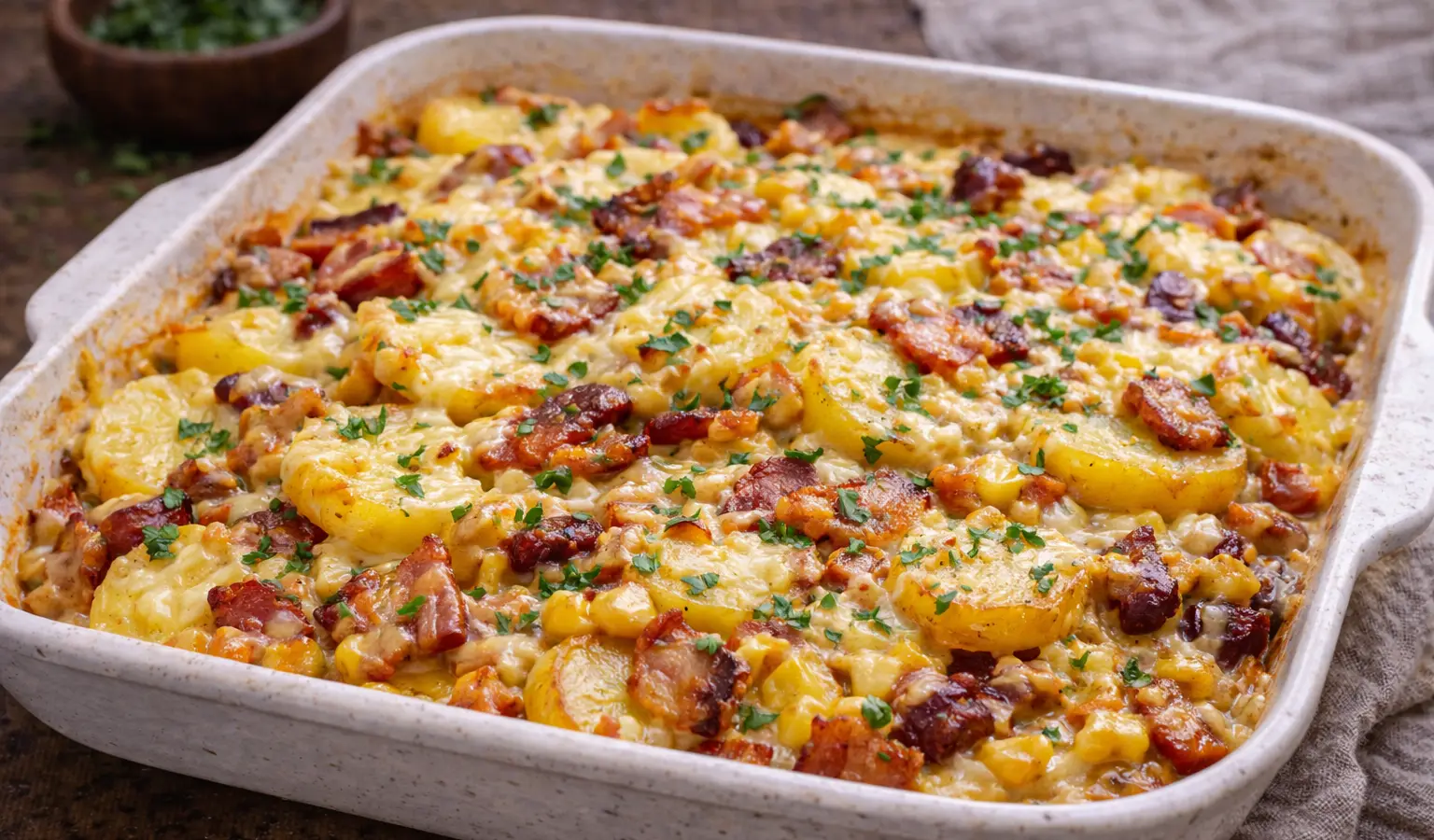 Zapiekanka ziemniaczana z boczkiem