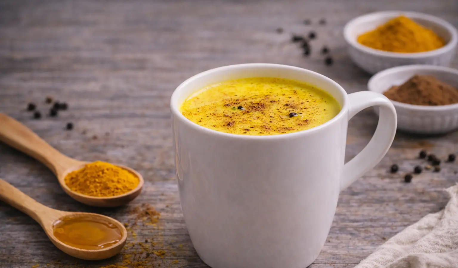 Złote mleko z kurkumą