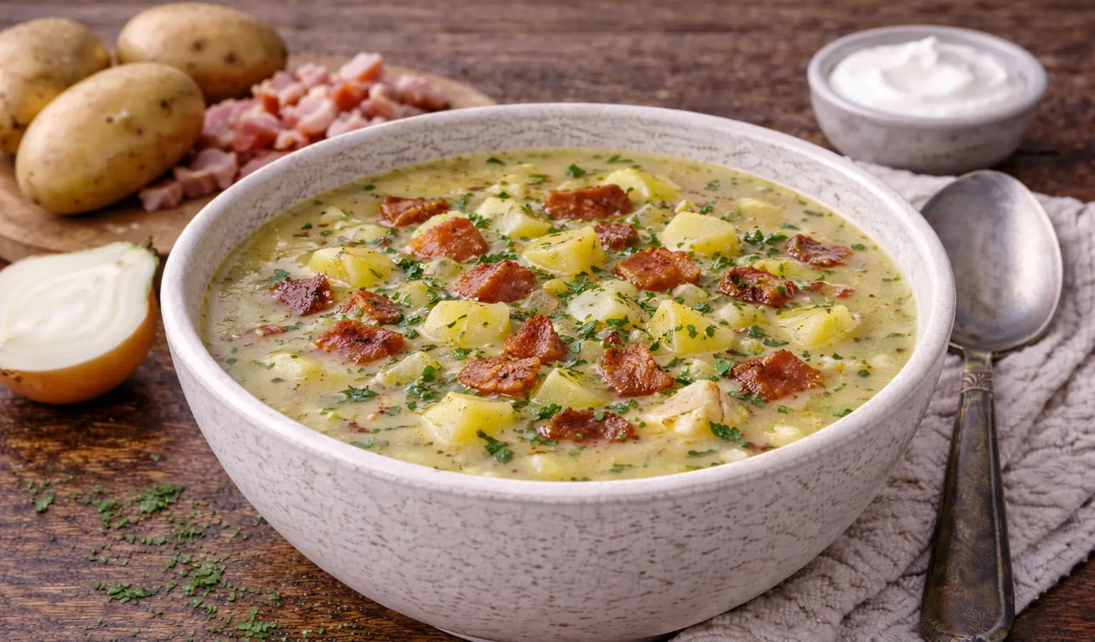 Zupa ziemniaczana z boczkiem
